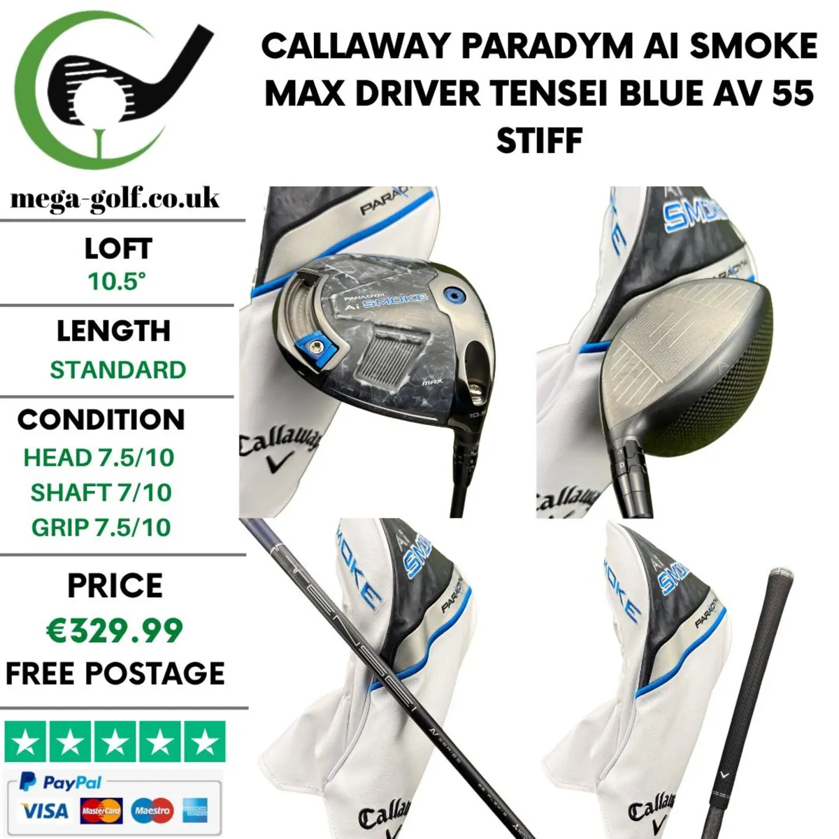 Callaway Paradym Ai Smoke Max Driver / 10.5° - Image 1