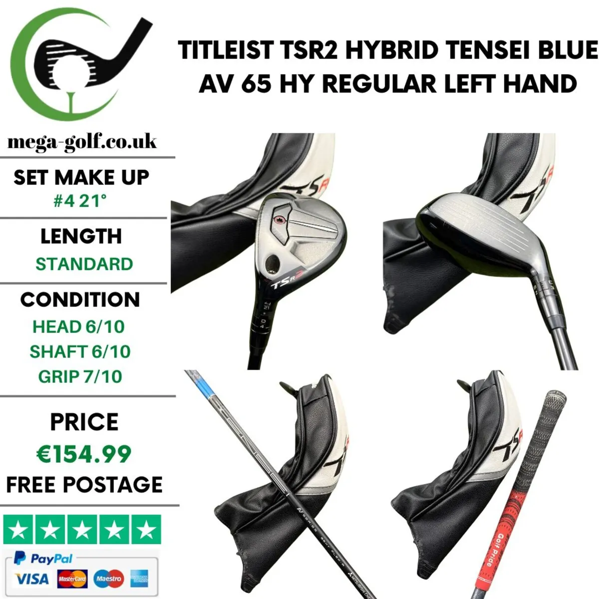 Titleist TSR2 Hybrid / #4 21° / Regular /Left Hand - Image 1