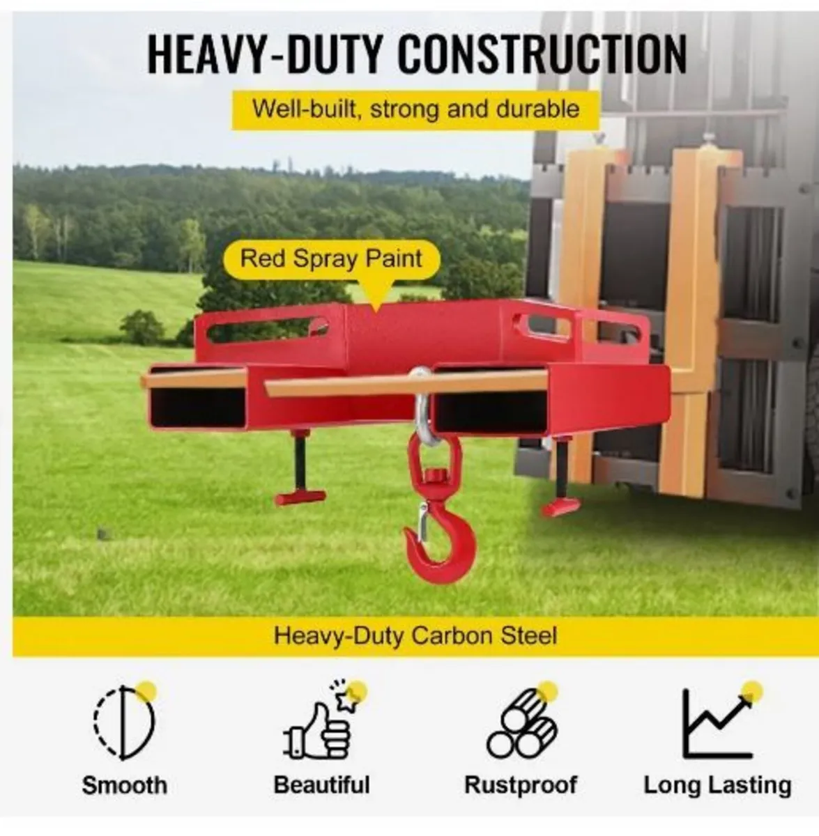 3 Ton Forklift Lifting Hook - Image 4