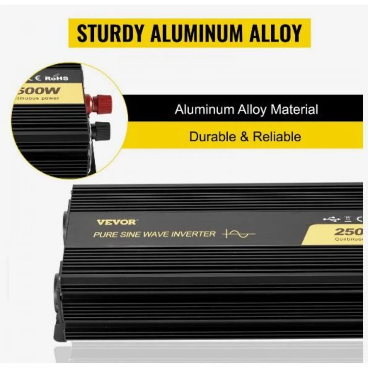 Pure Sine Wave Inverter 2500W Power Inverter - Image 2