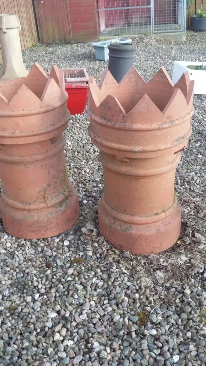 Bangor slates chimney pots floor ridge roof tiles - Image 3