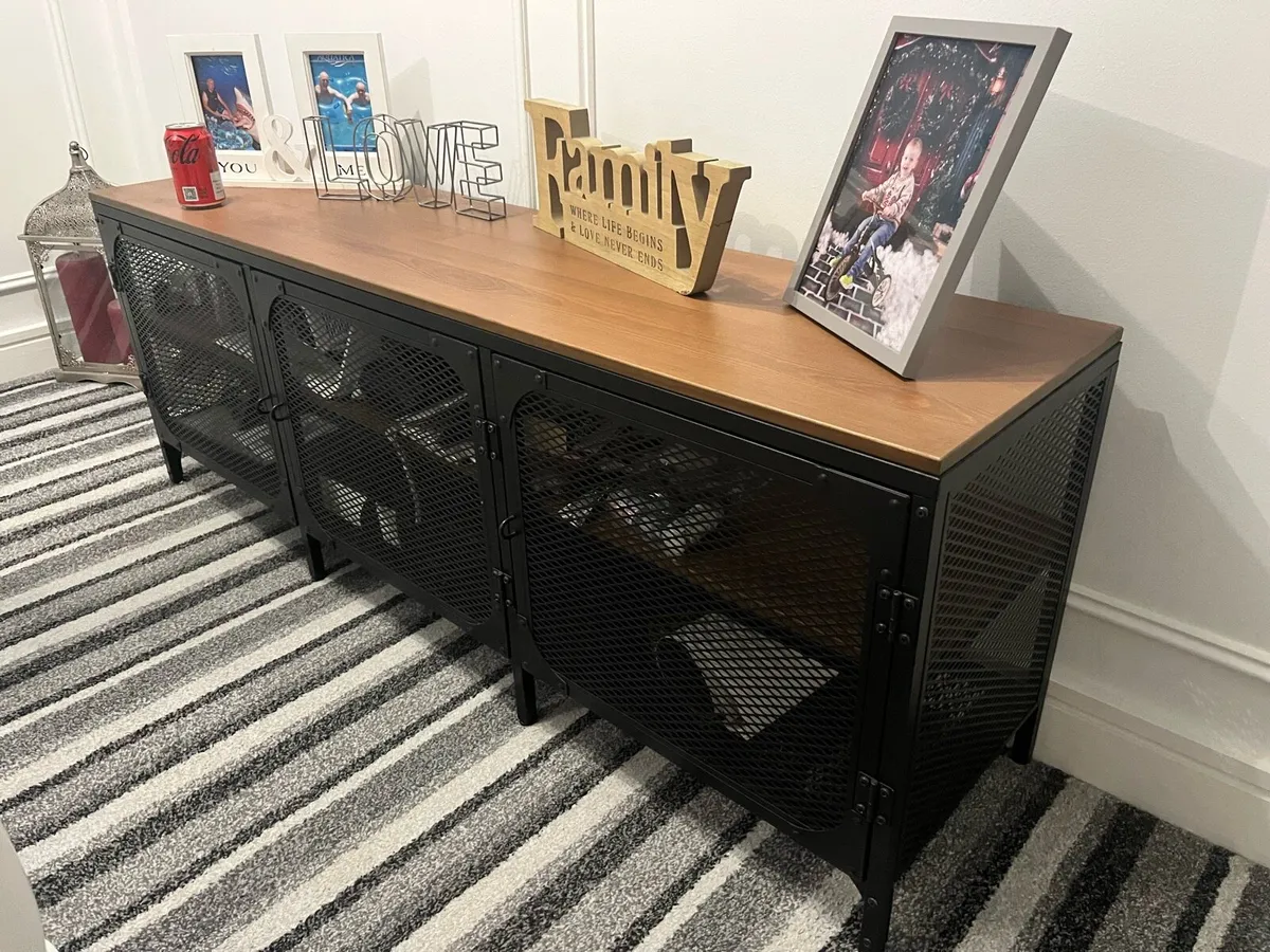 Wood and Metal Cabinets - Image 1