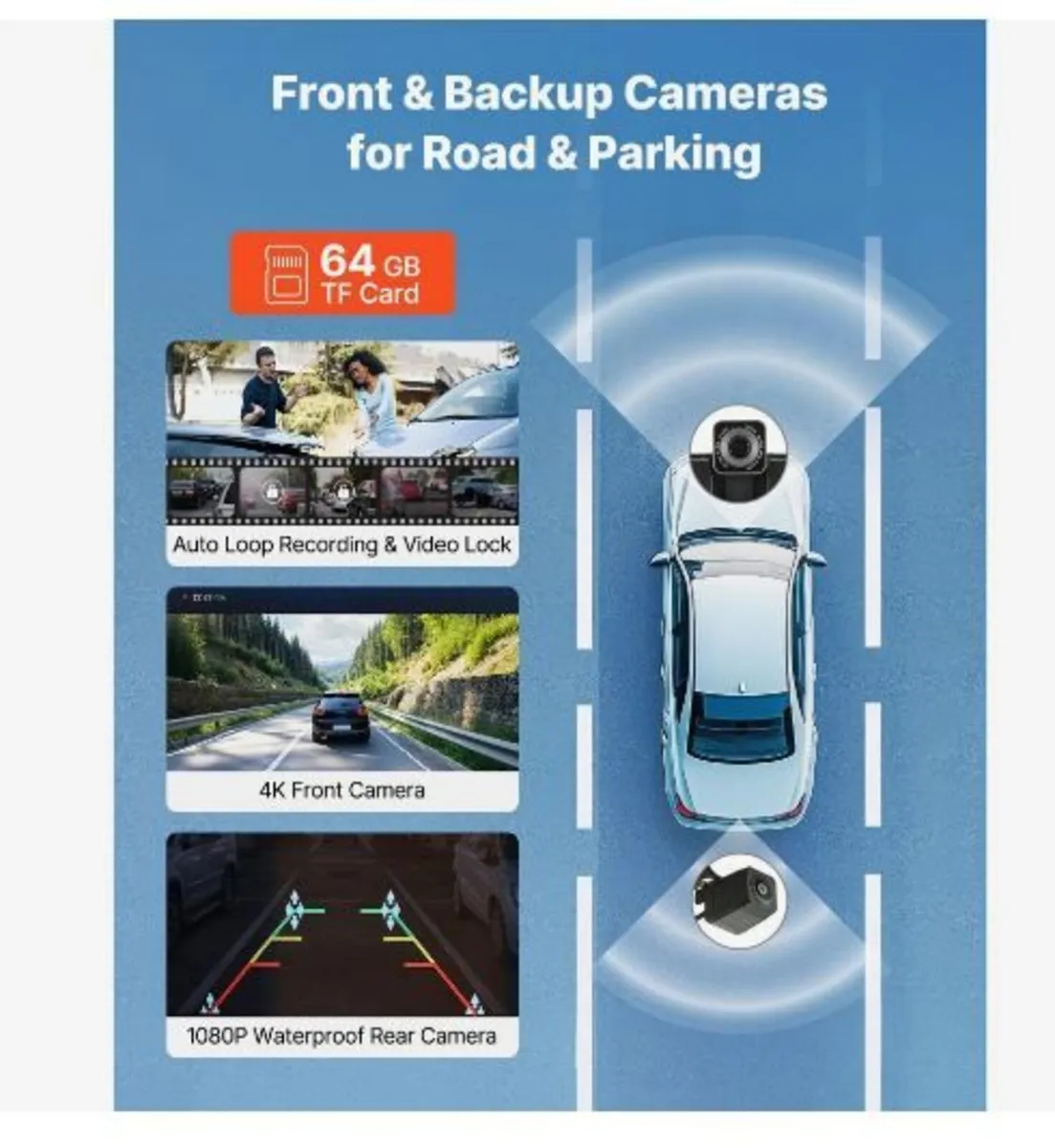 Wireless Car Stereo, 254 mm HD Portable Radio - Image 2