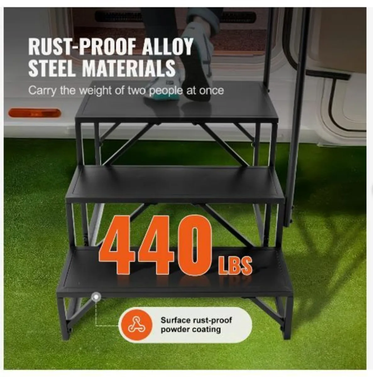 RV Steps, 3-Step RV Stairs - Image 4
