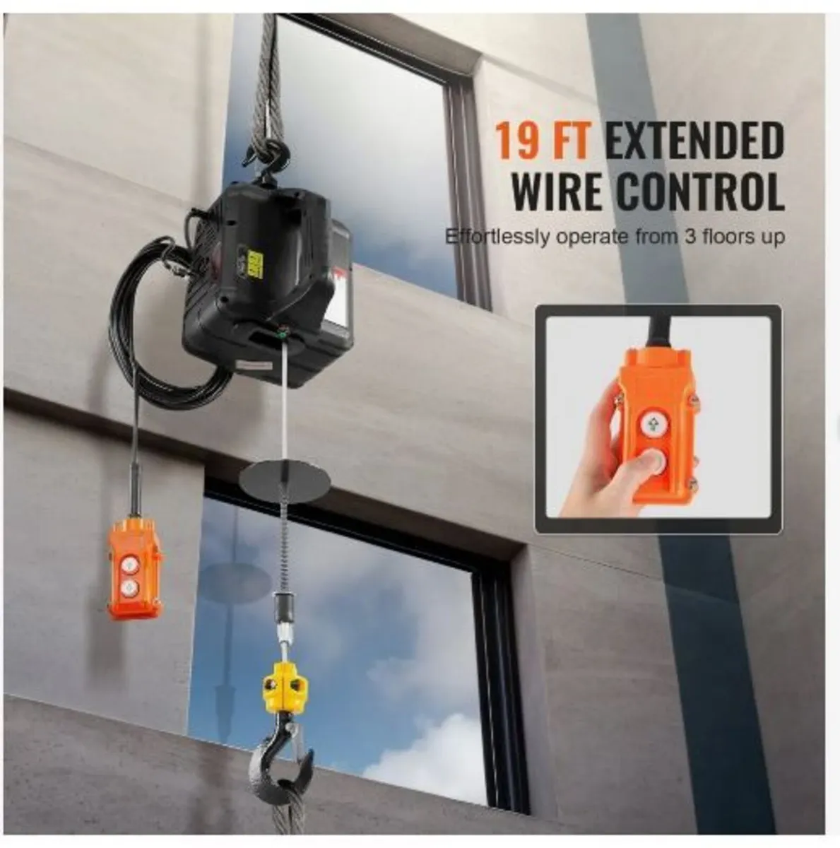 2-in-1 Portable Electric Hoist Power Winch - Image 3