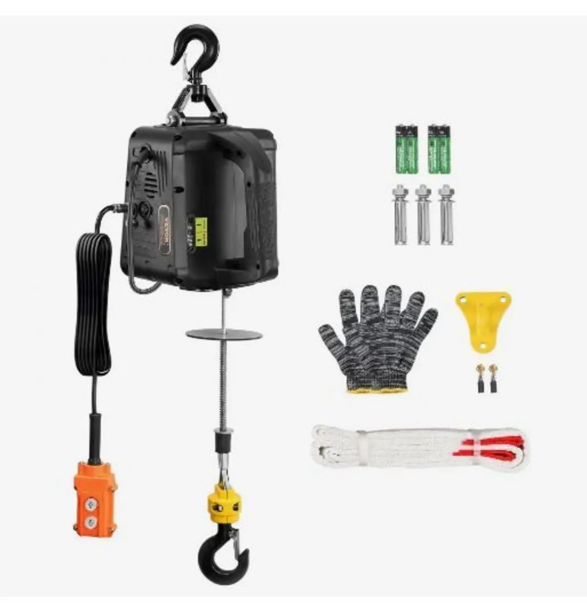 2-in-1 Portable Electric Hoist Power Winch - Image 1