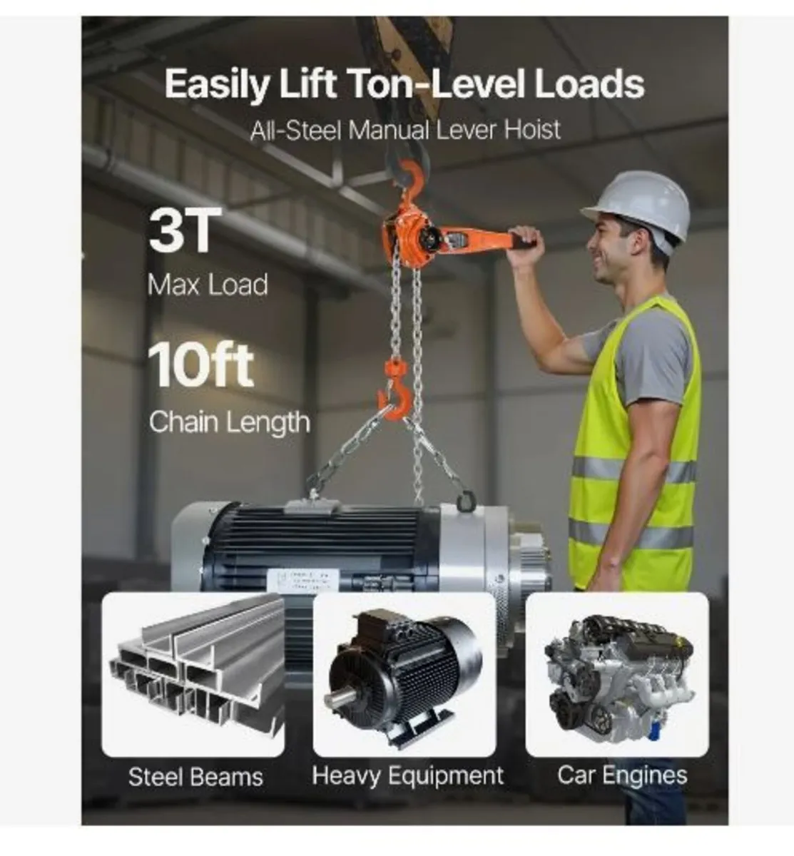 Manual Lever Chain Hoist, 3T 3000KG - Image 4