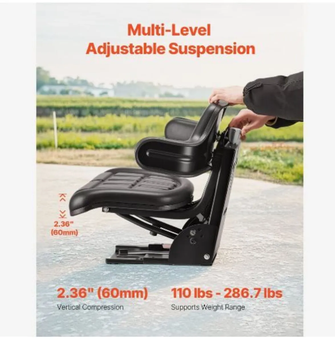 Universal Forklift Seat, Waterproof - Image 4