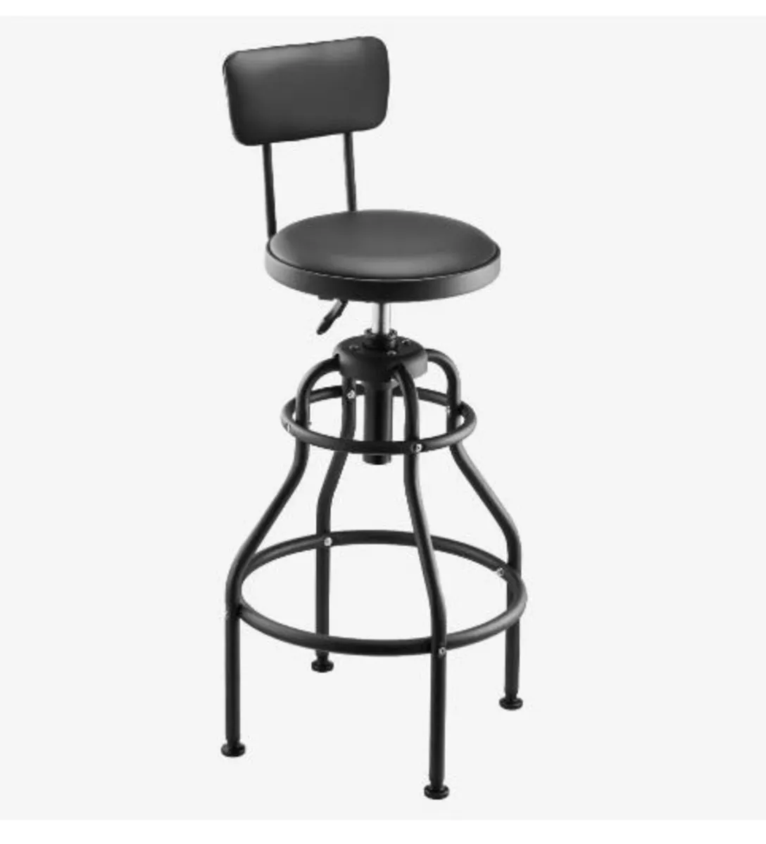 Shop Stool with Backrest - Image 1