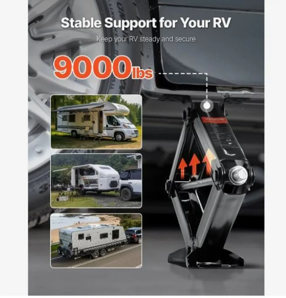 9000 lbs RV Scissor Jacks - Image 2