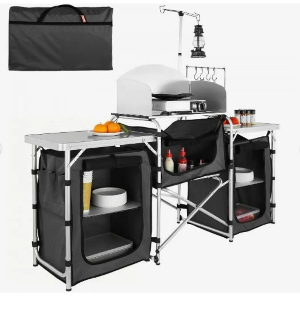 Camping Kitchen Table, Folding Outdoor - Image 1