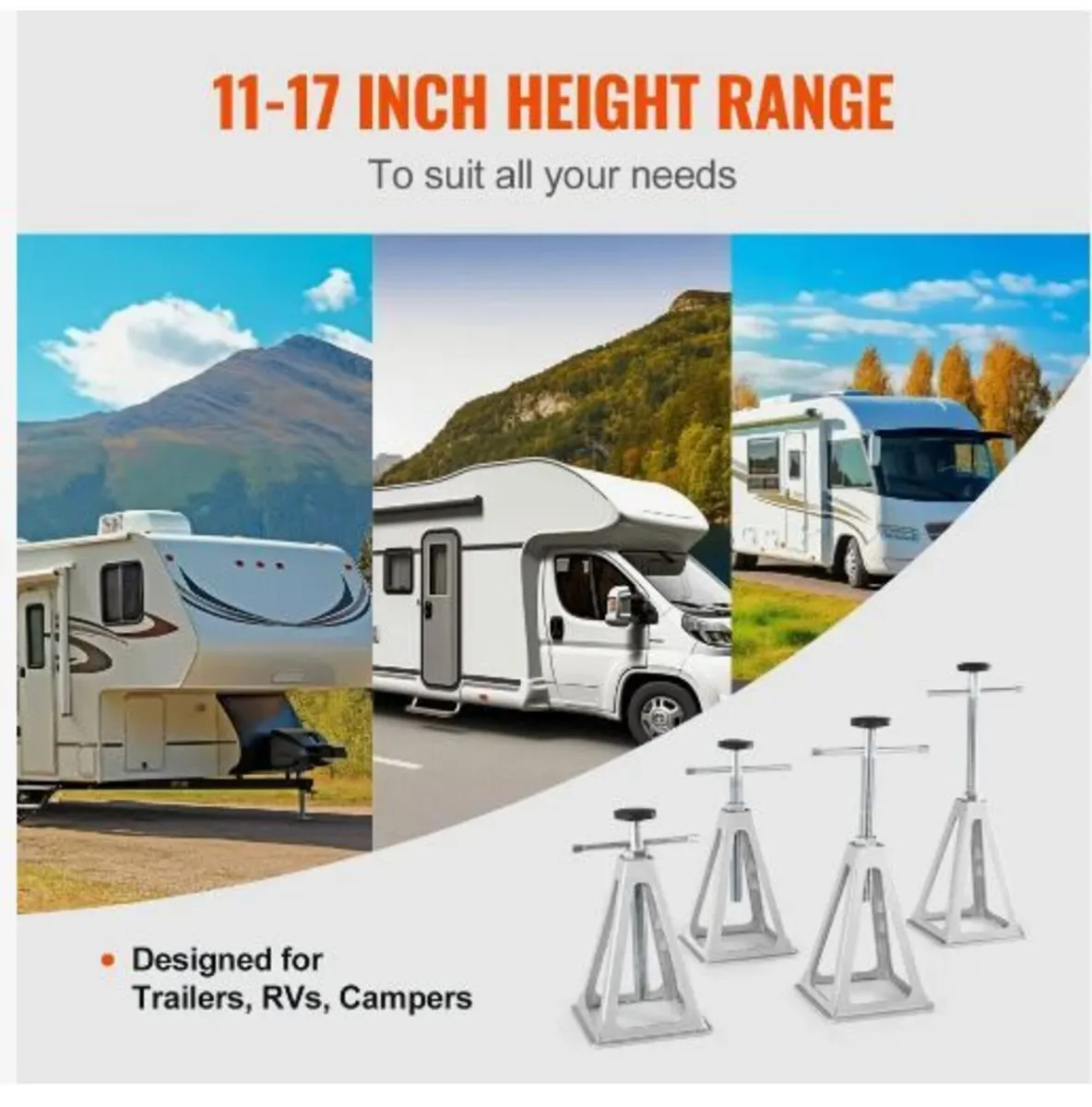 RV Stabilizer Jacks, 4 Pack Aluminum RV - Image 2