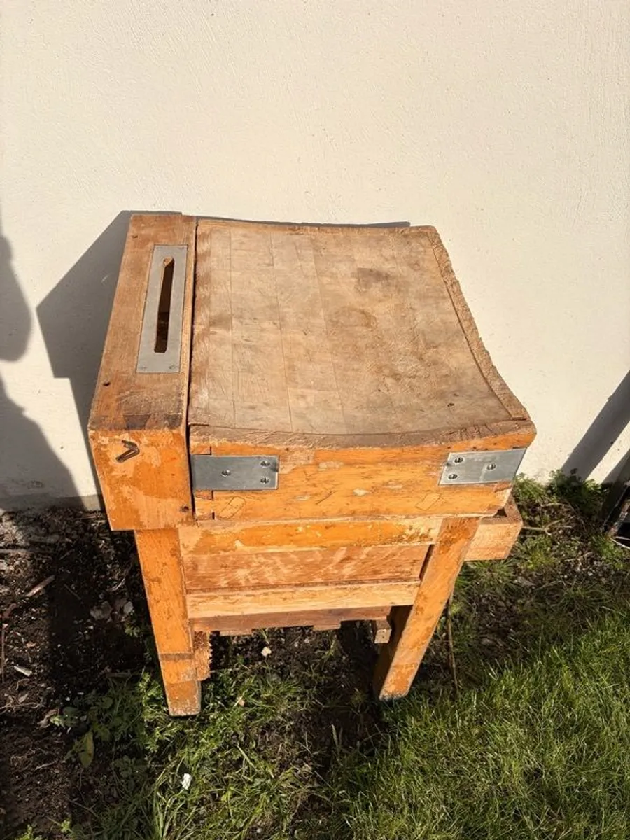 Original Vintage Butcher's Block Rare Find 1960's - Image 2