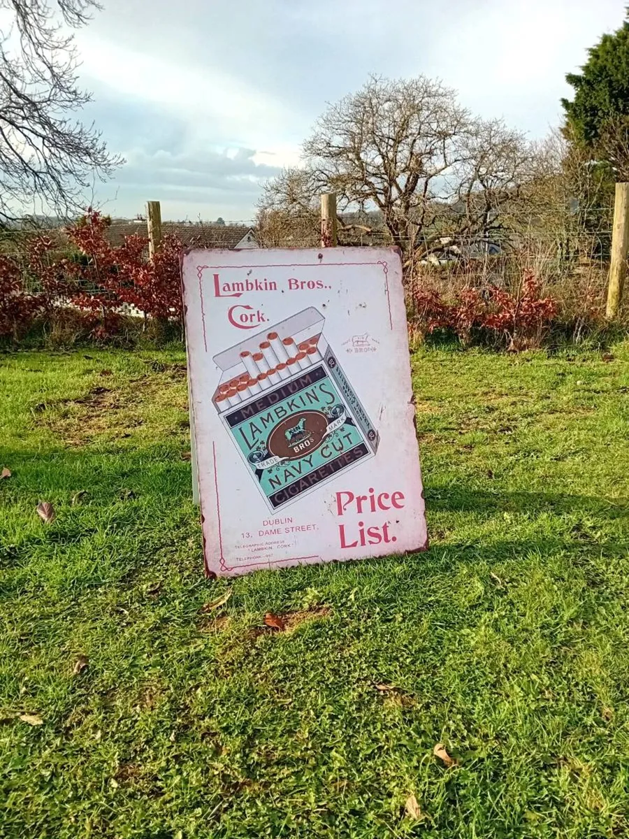 Lambkin Bros Large Tin Sign - Image 2