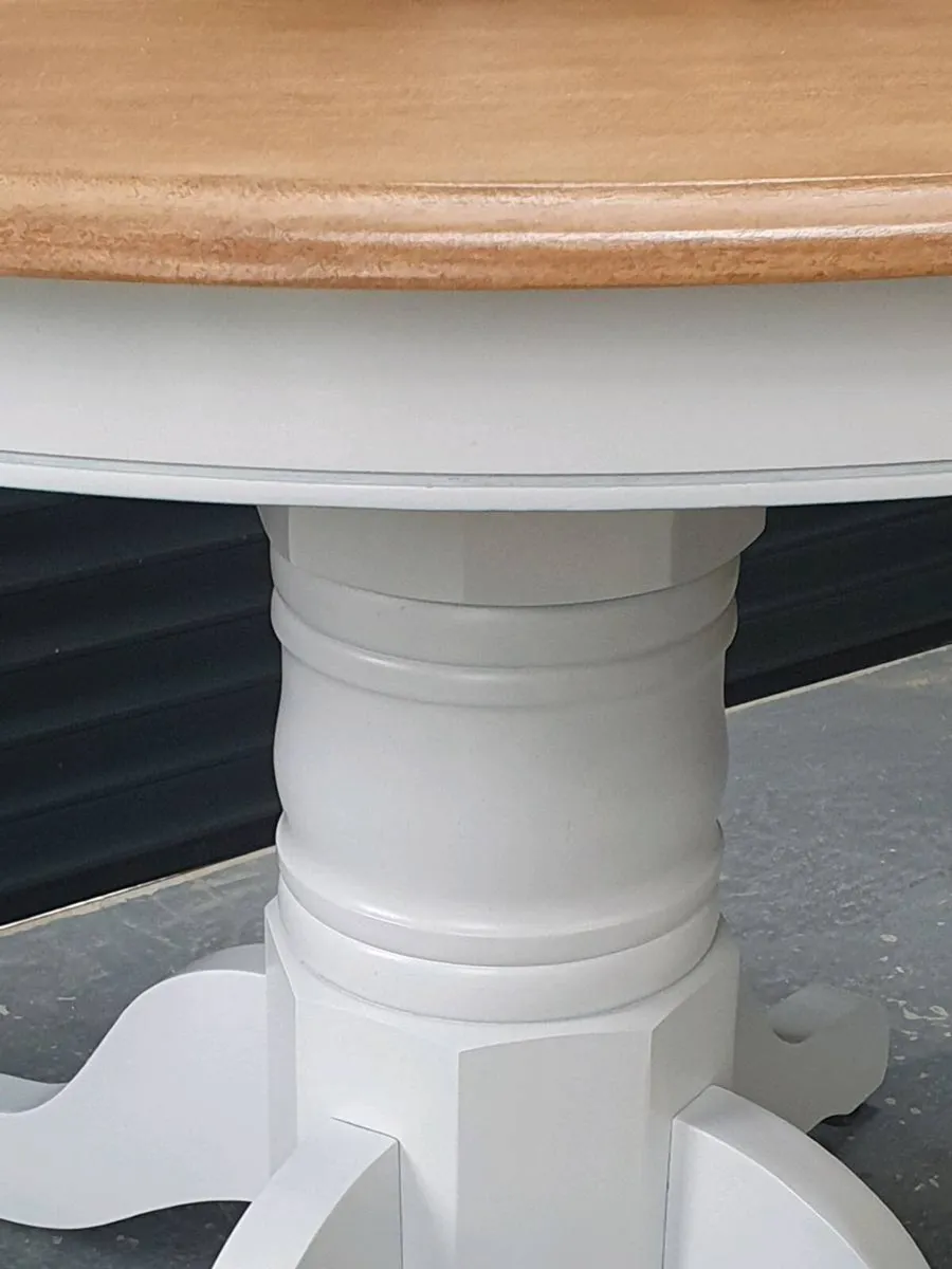 Solid oak kitchen dining table - Image 3