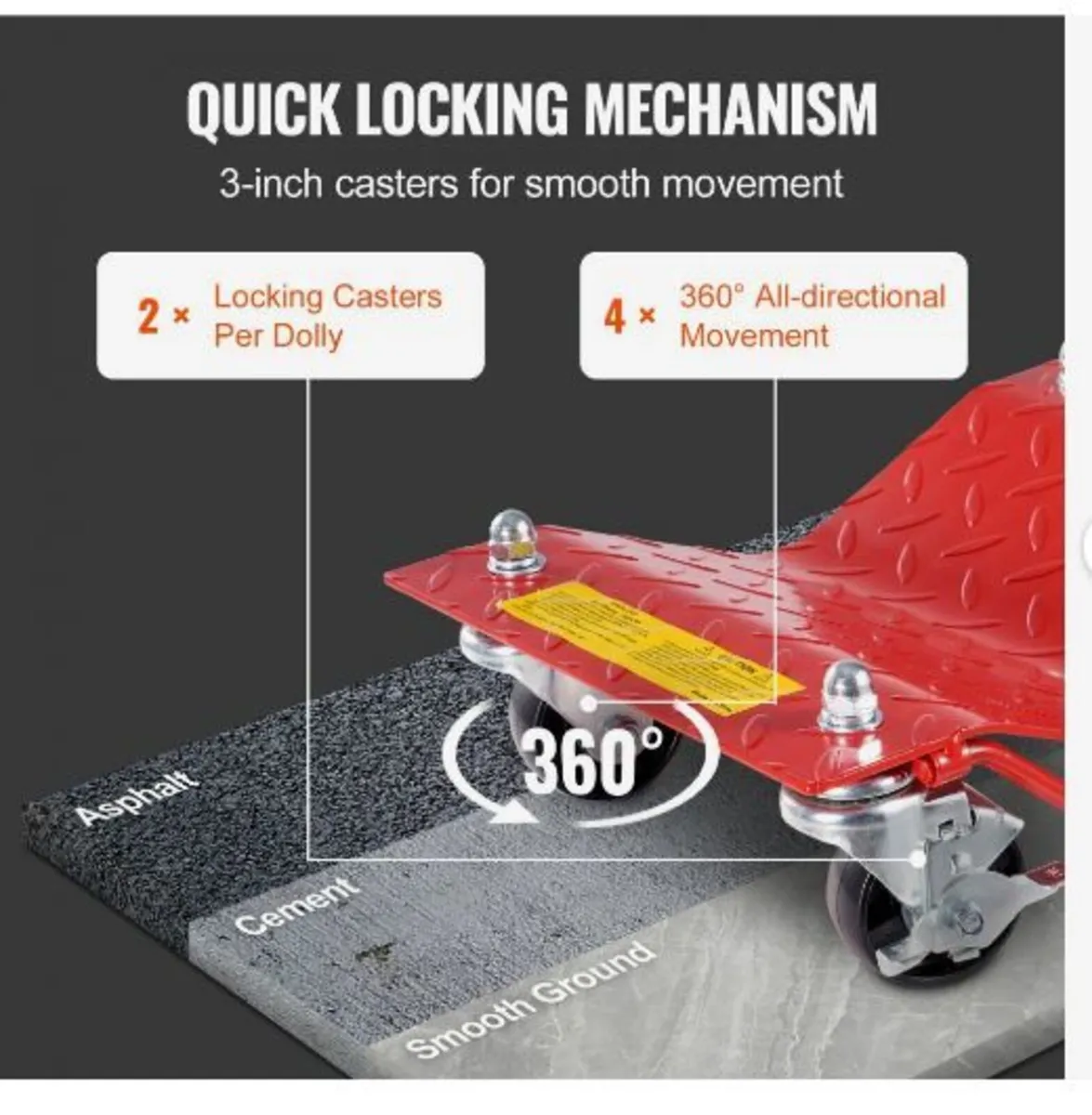 Wheel Dolly, 8000 lbs Capacity Heavy-Duty - Image 4