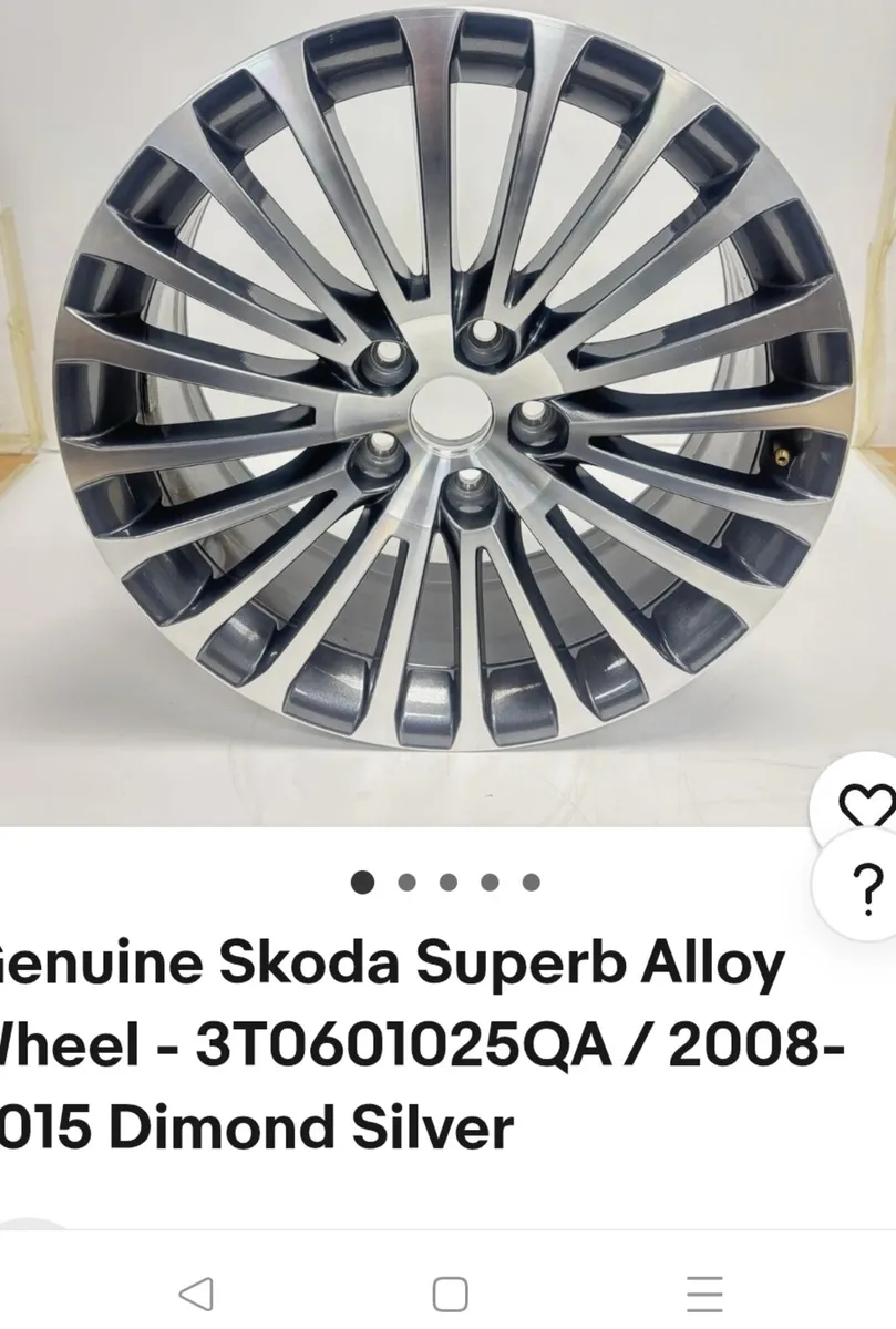 SKODA 18' ALLOYS AND VERY GOOD TYRES - Image 3