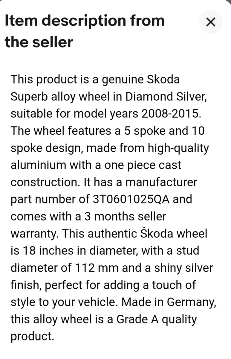 SKODA 18' ALLOYS AND VERY GOOD TYRES - Image 4