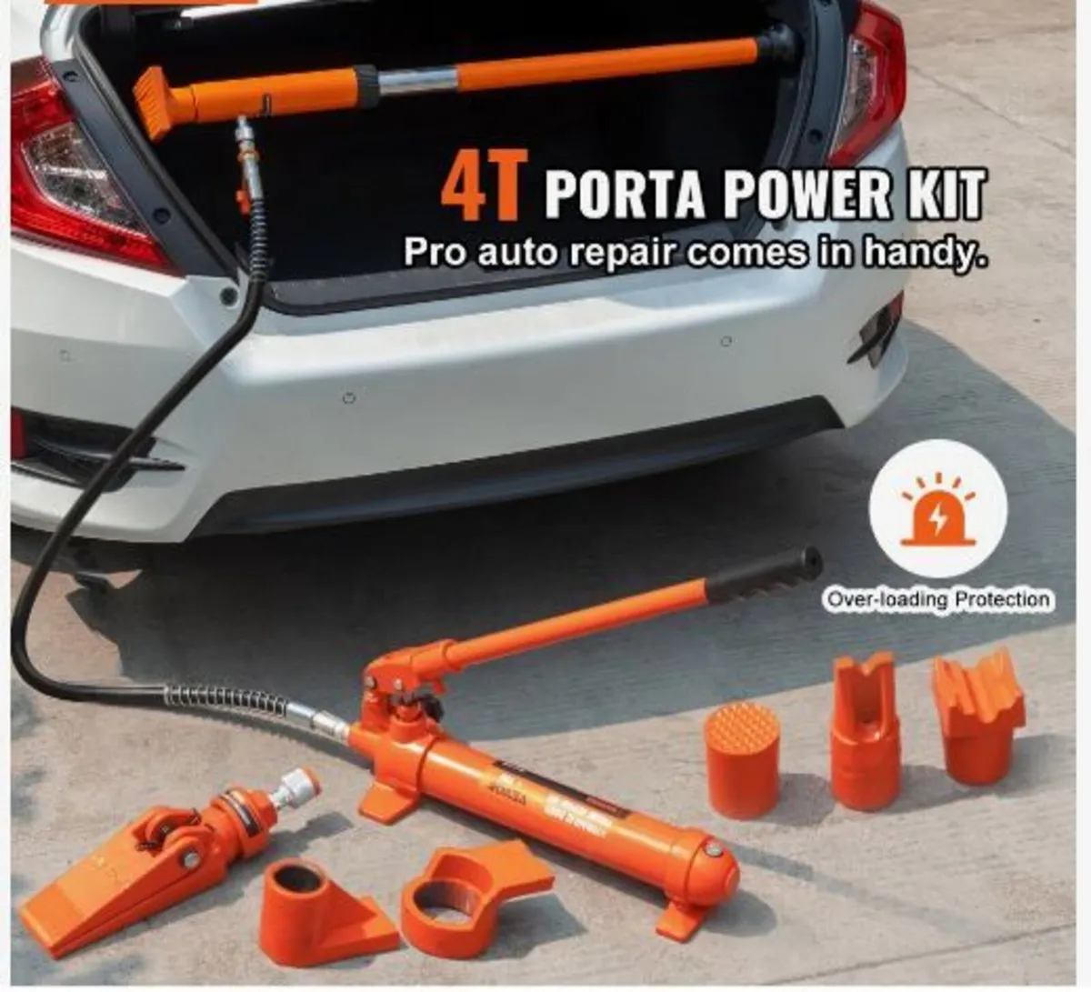 4 Ton Porta Power Kit, Portable Hydraulic Jack - Image 4