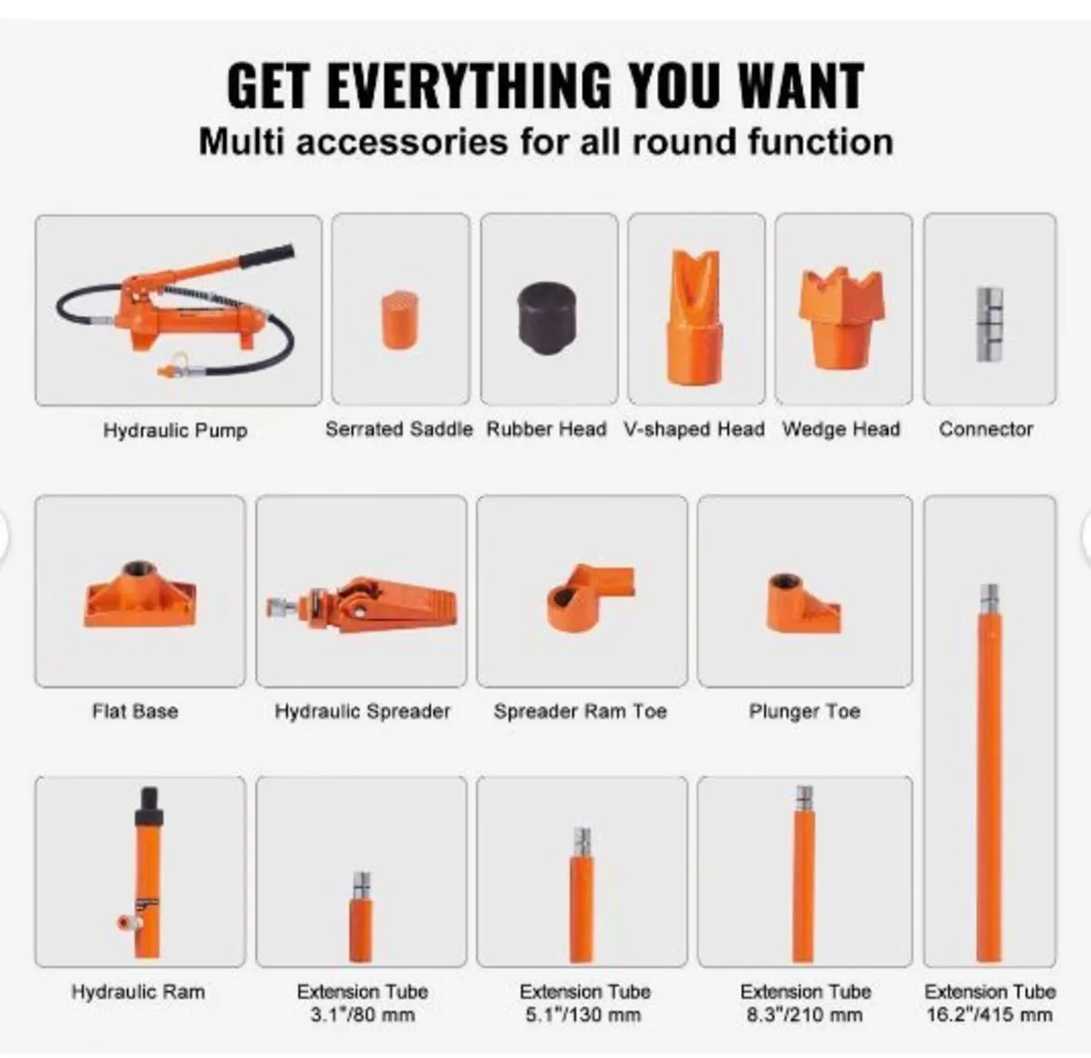 4 Ton Porta Power Kit, Portable Hydraulic Jack - Image 3