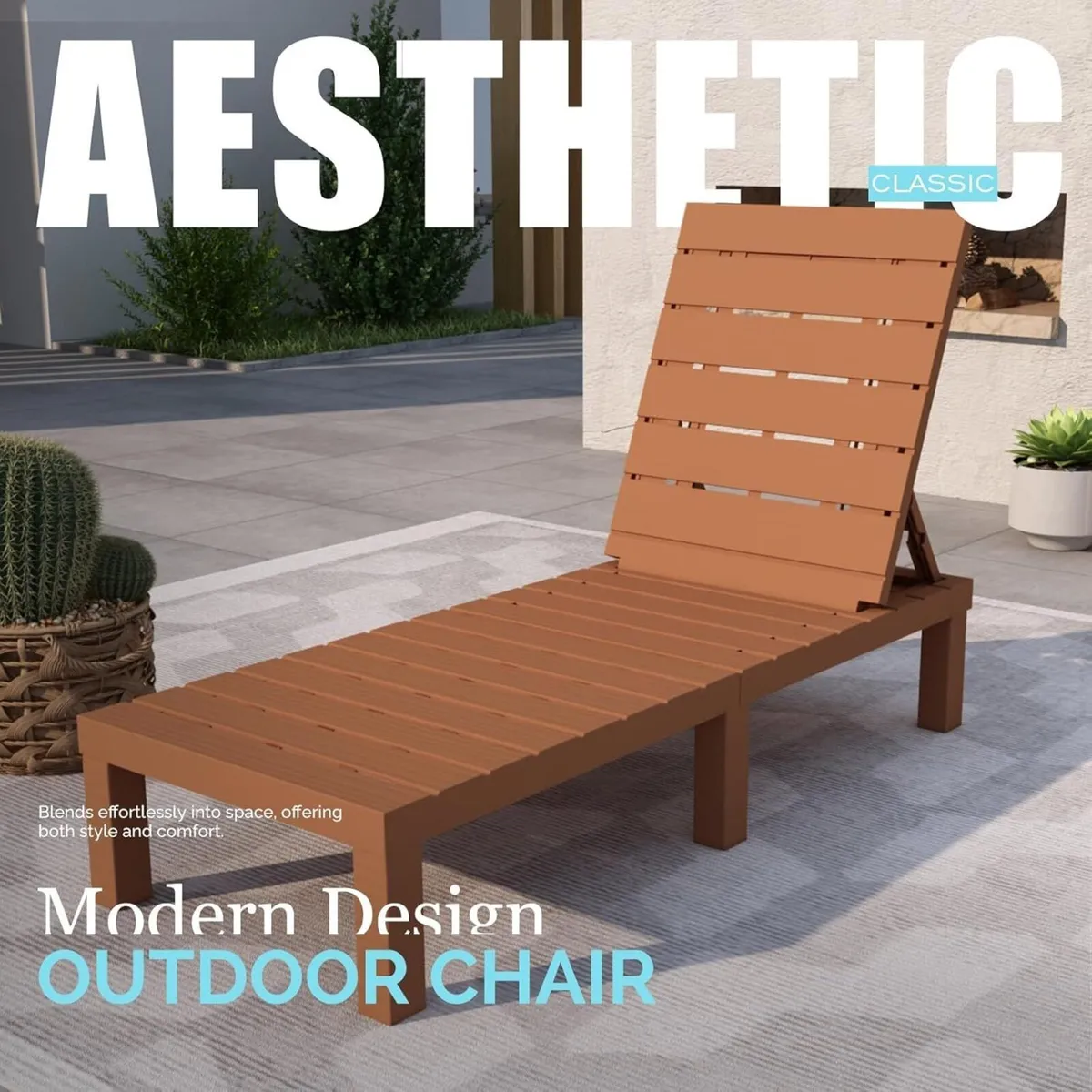 Outdoor Lounge Chair Pool Chaise Waterproof - Image 4