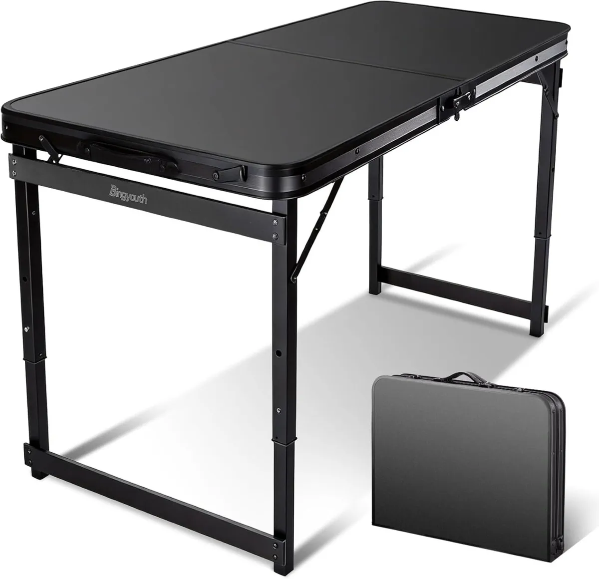 Compact Folding Table 100x60cm (3.3ft) 3-Height - Image 1