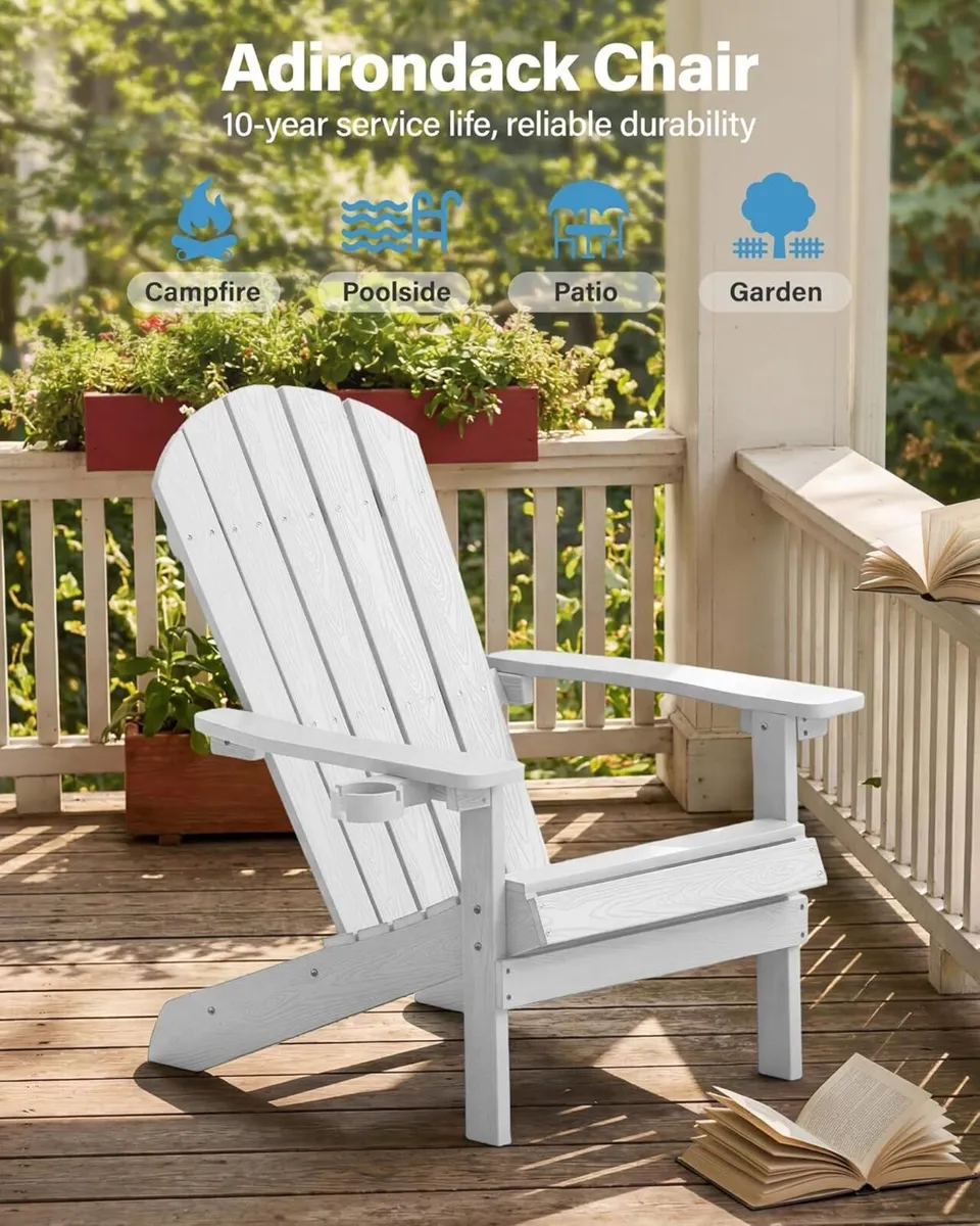 Adirondack Chair for Outdoor Garden: All-Season - Image 3