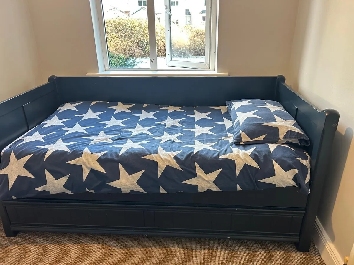 Aspace trundle single bed Prussian Blue - Image 2