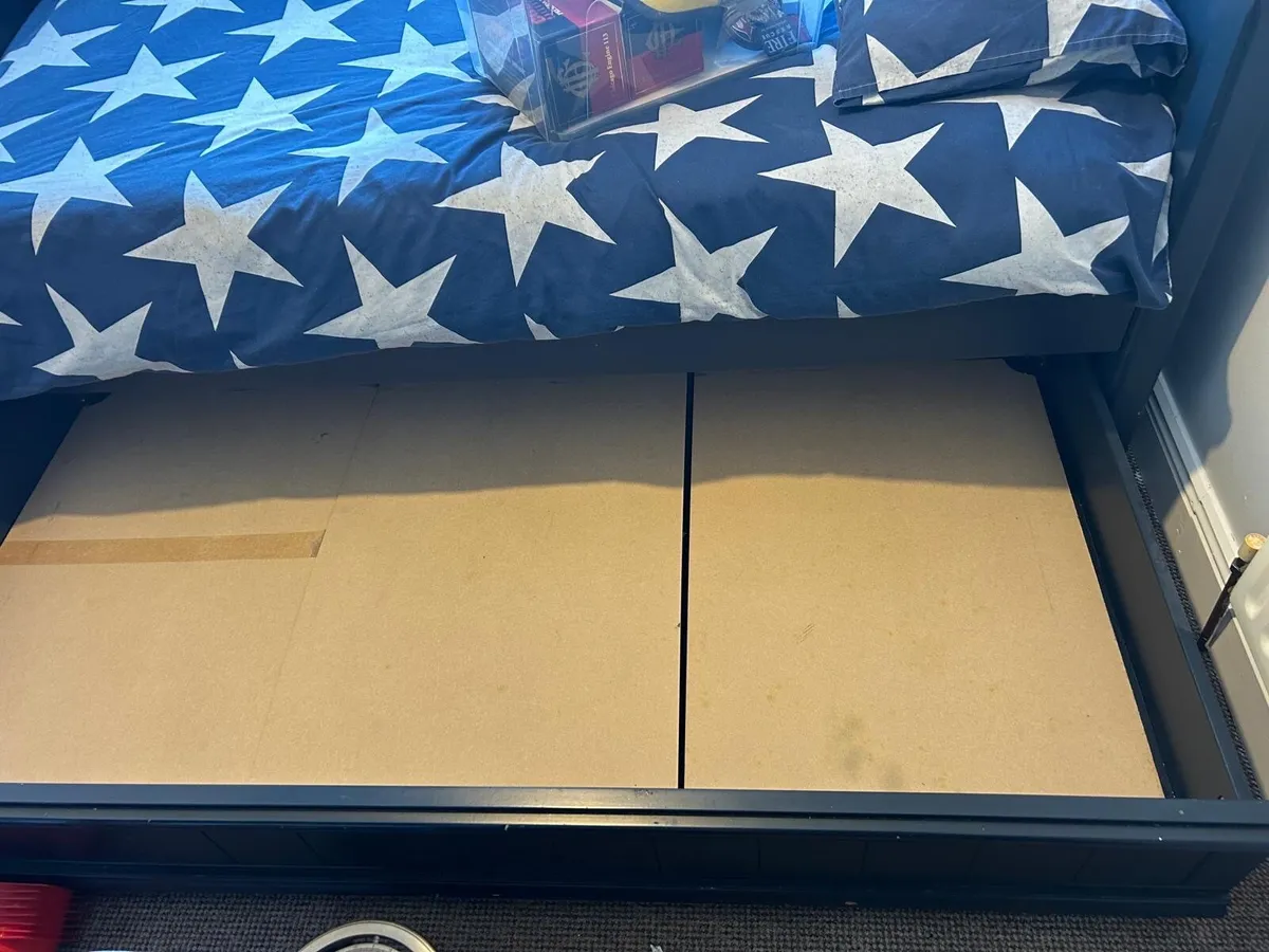 Aspace trundle single bed Prussian Blue - Image 4