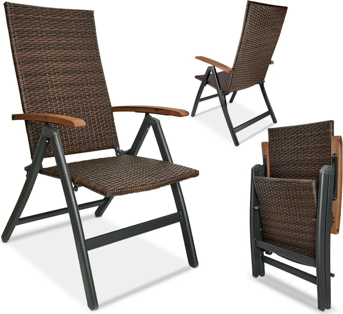 Modena High-Back Dining Chair - Poly-Rattan - Image 1