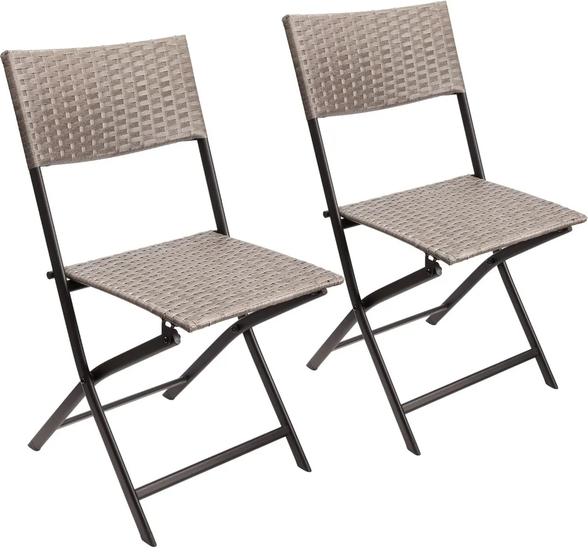 Set of 2 Garden Chair Toskana - Polyrattan - Image 1