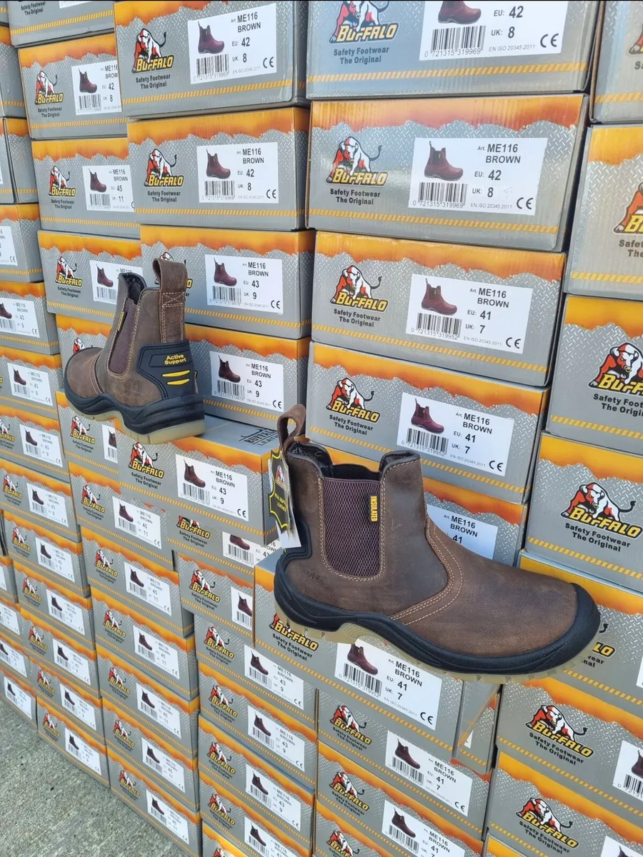 Buffalo slip on safety boots S3 all sizes - Image 3