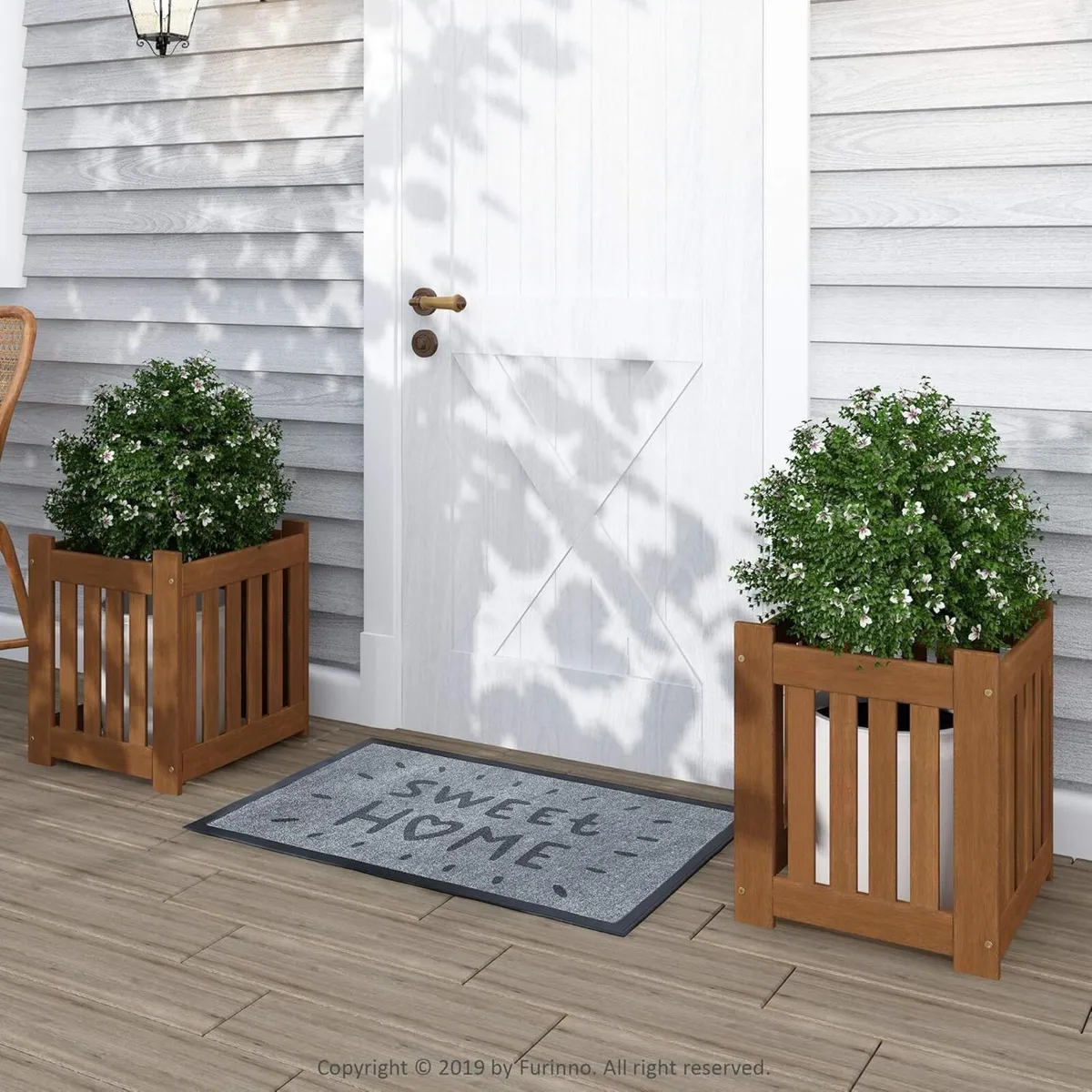 Tioman Hardwood Outdoor Lifestyle Flowerbox Set - Image 2