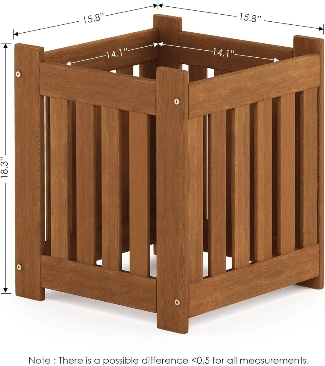 Tioman Hardwood Outdoor Lifestyle Flowerbox Set - Image 3