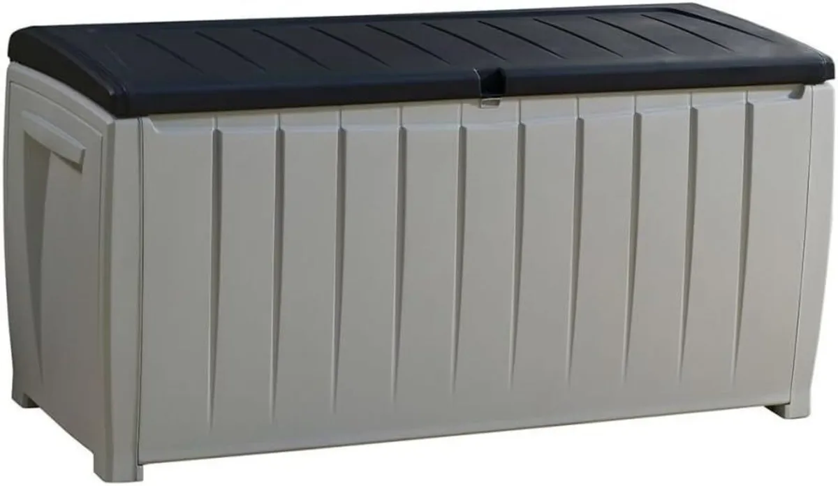 Keter Waterproof Garden Storage Box with seat - Image 1