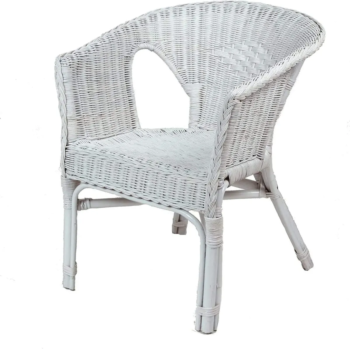 Desser Indoor Small Adults Wicker Loom Chair in - Image 1