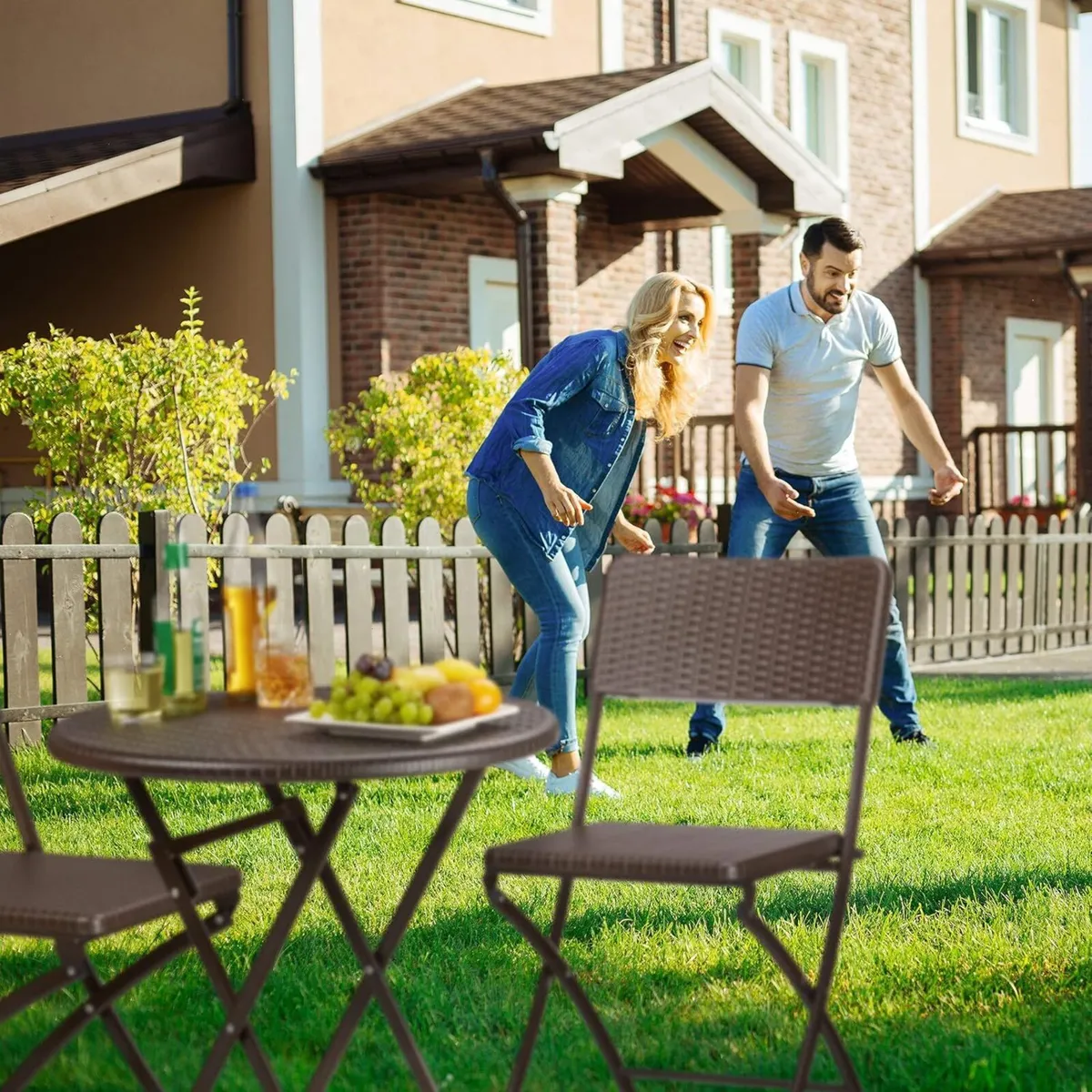 BASTIAN Garden Furniture Set Foldable 3-Pieces - Image 4