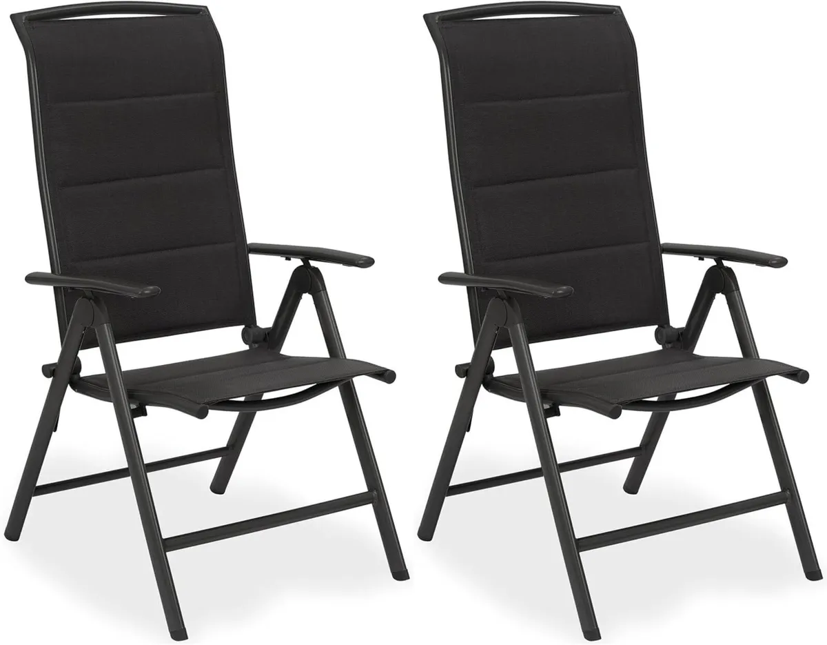Milano High-Back Dining Chairs - Padded Folding - Image 1