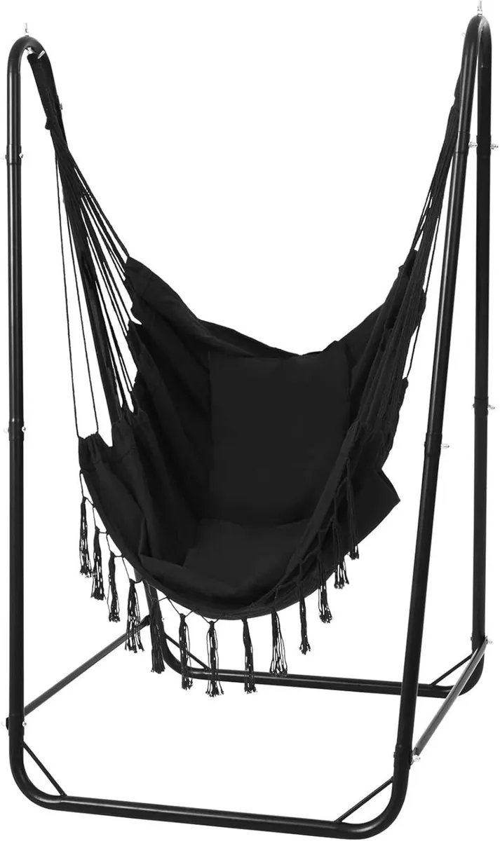 U-Shaped Hammock Chair with Stand Heavy-Duty - Image 1