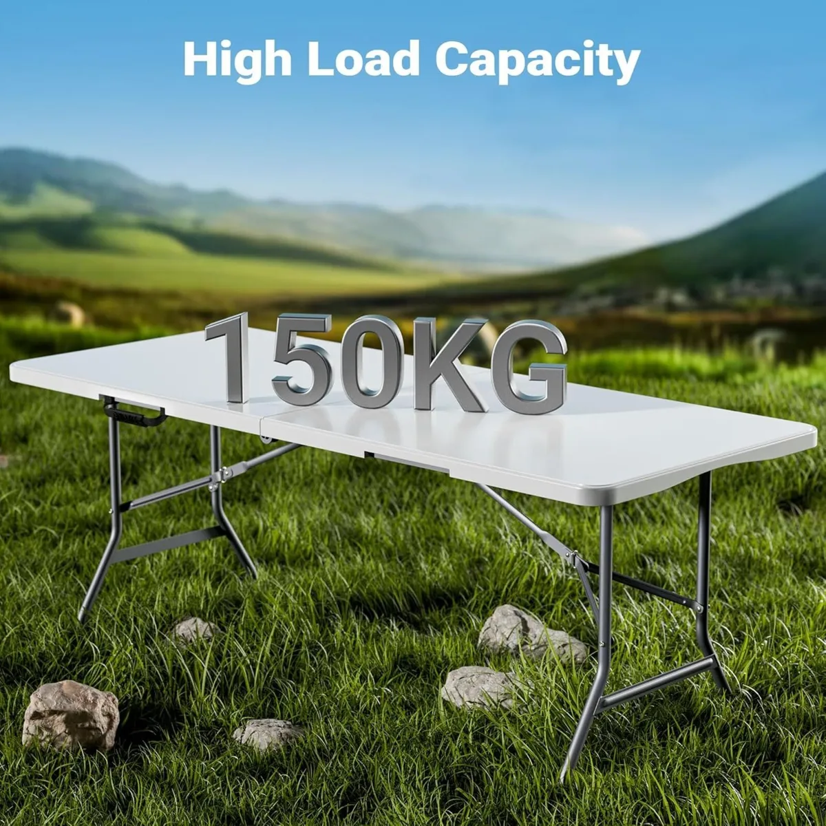 Camping Table foldable Party Folding Garden - Image 4