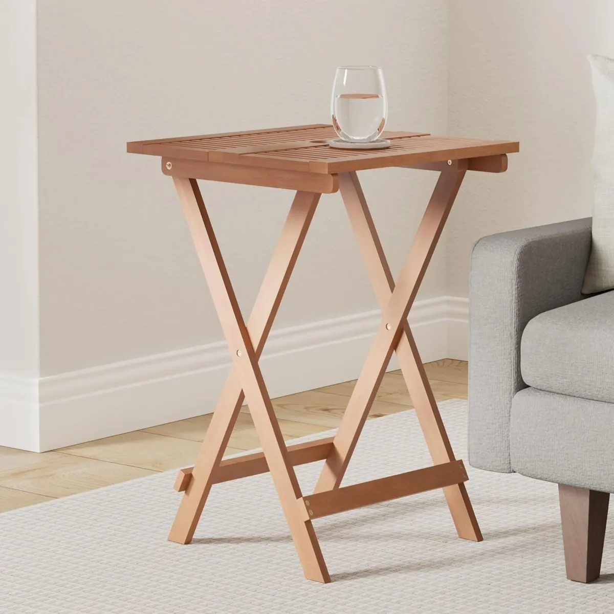 TIOMAN Patio Table Folding Outdoor Side Coffee in - Image 2