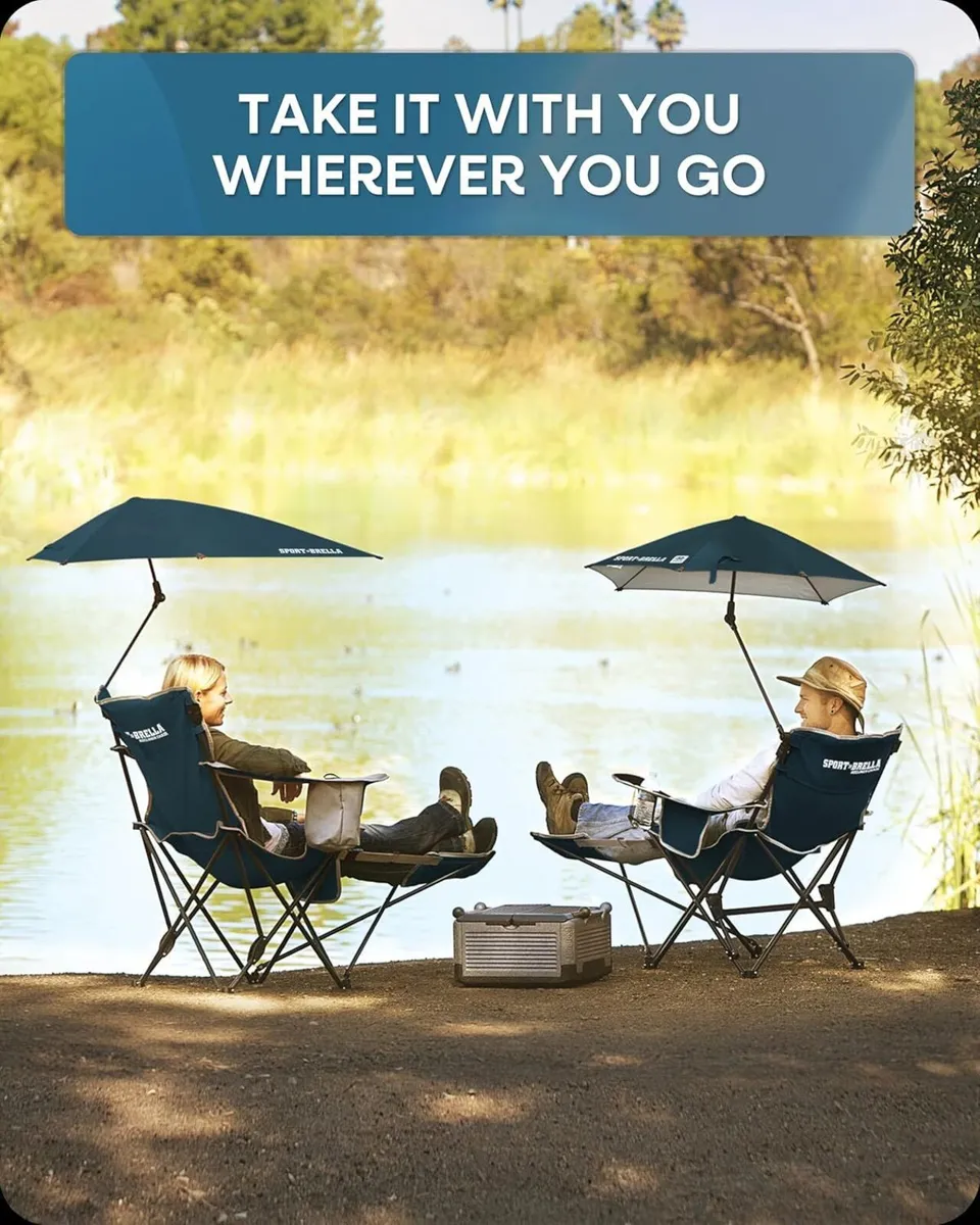 3-Position Recliner Chair with Removable Umbrella - Image 2