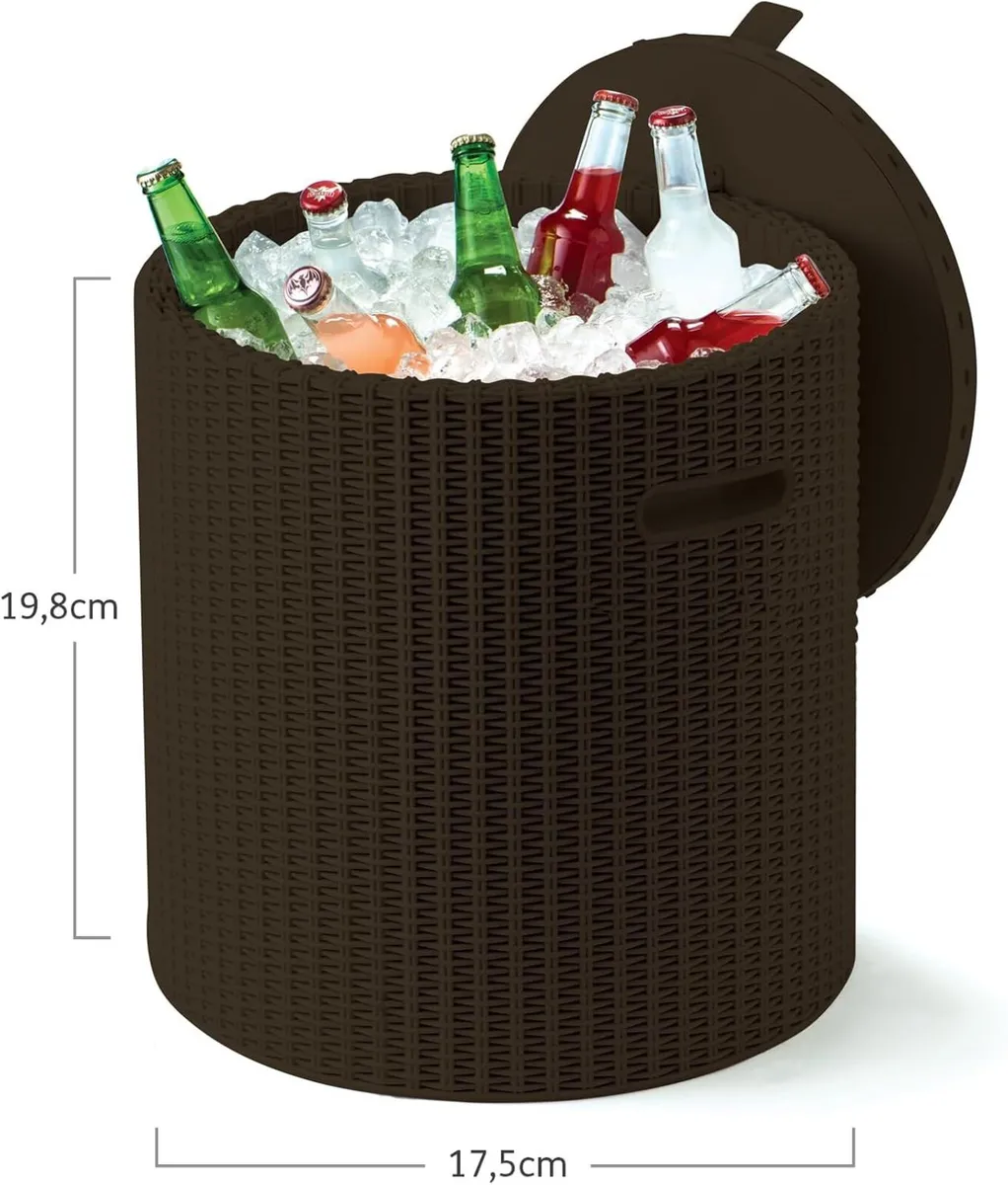 Cool Stool Garden Cooler Table Brown Capacity 39 - Image 3