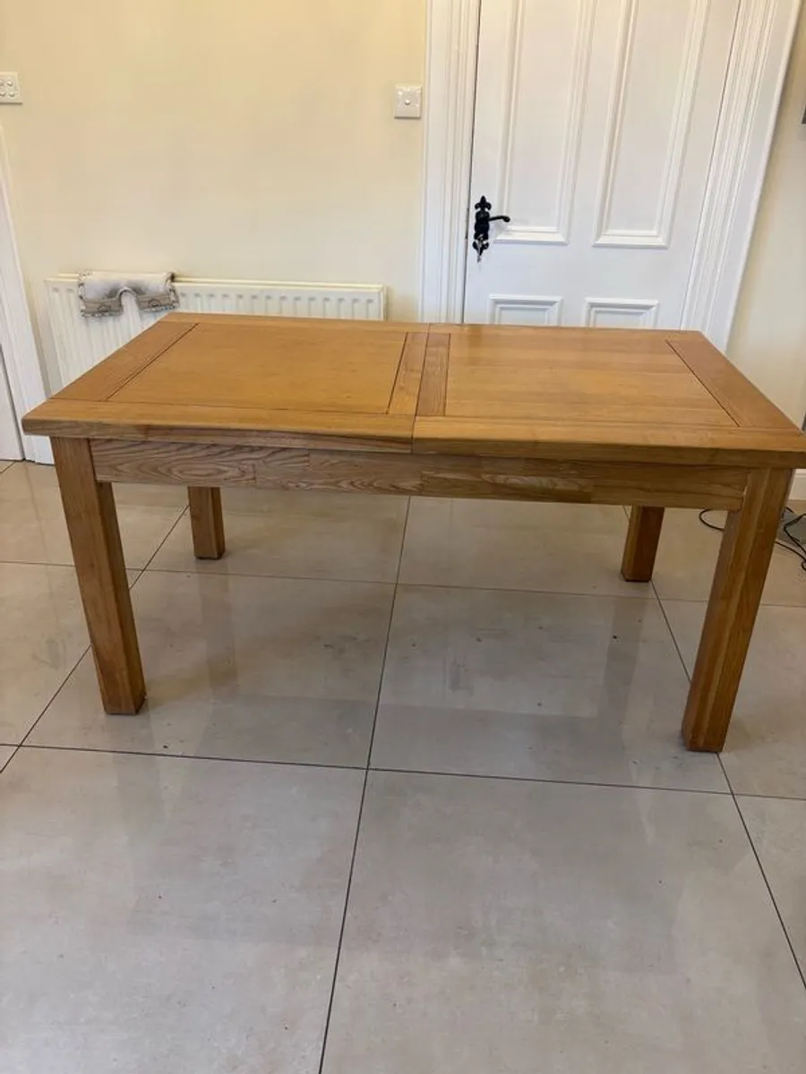 Solid Wood Kitchen Table & Chairs - Image 1