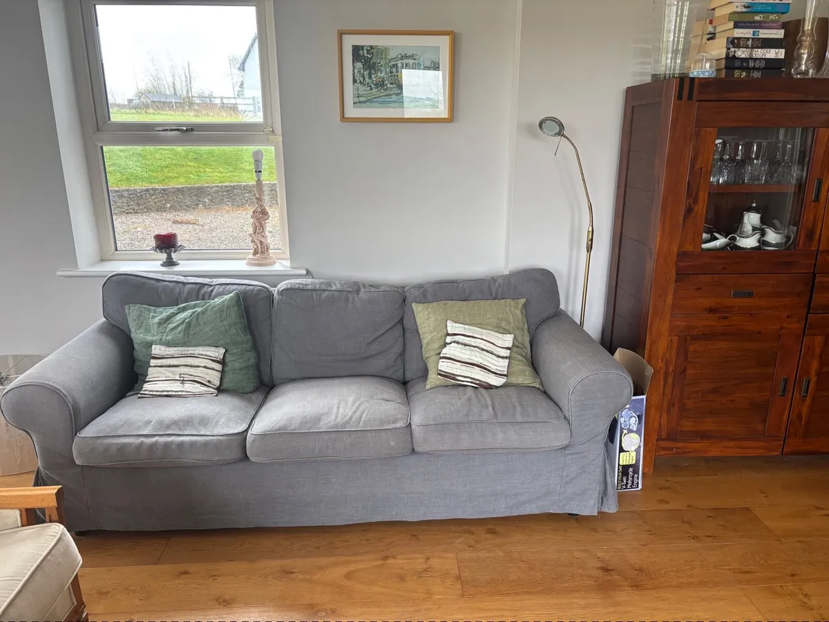 Couches & footstool - Image 2