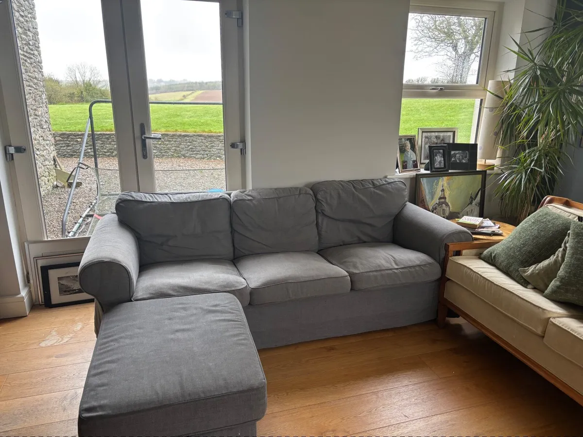 Couches & footstool - Image 3