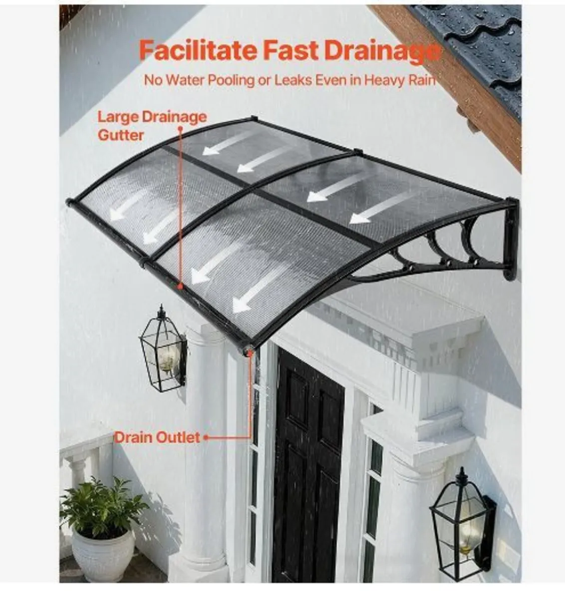 Awnings for Door Entrance, 38 x 78 in - Image 3