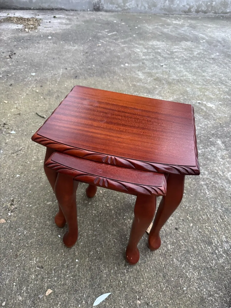 Mahogany nest of tables