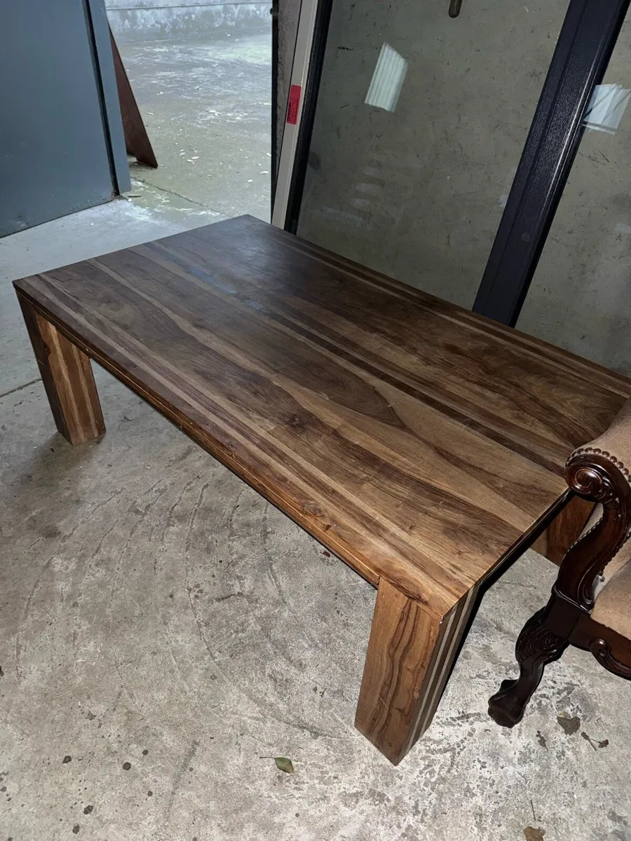 Solid wood coffee table