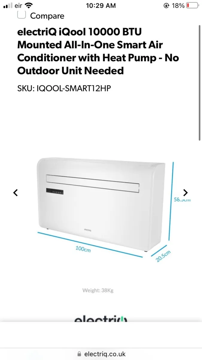 Wall mounted air conditioner with heated pump - Image 2